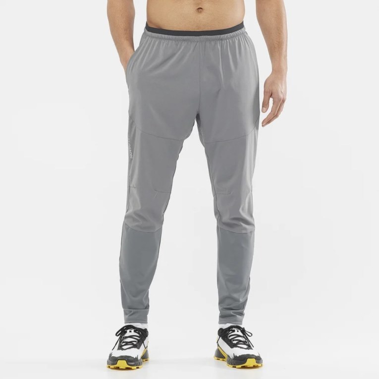 Pantalones Deportivos Salomon Cross Run Hombre Grises | MX KLFH516